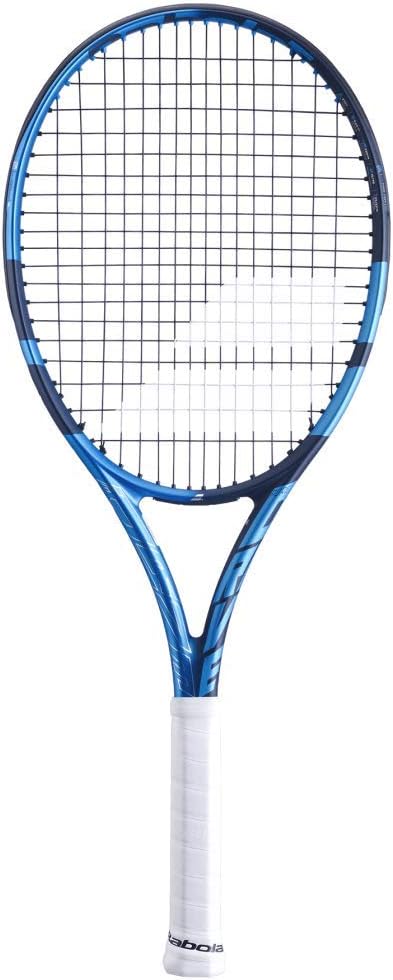 Babolat Pure Drive Lite Tennis Racquet (10th Gen) - Strung with 16g White Babolat Syn Gut at Mid-Range Tension